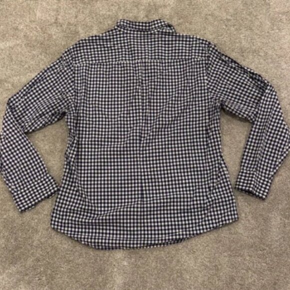 Frank & Eileen Men’s Finbar Blue White Gingham Check Button Down Size Large - Picture 2 of 8